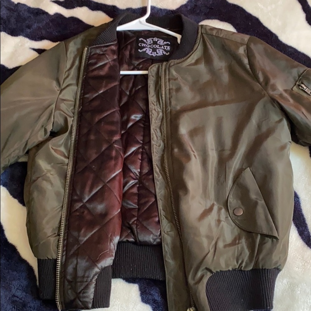 Green bomber jacket (M) 💚